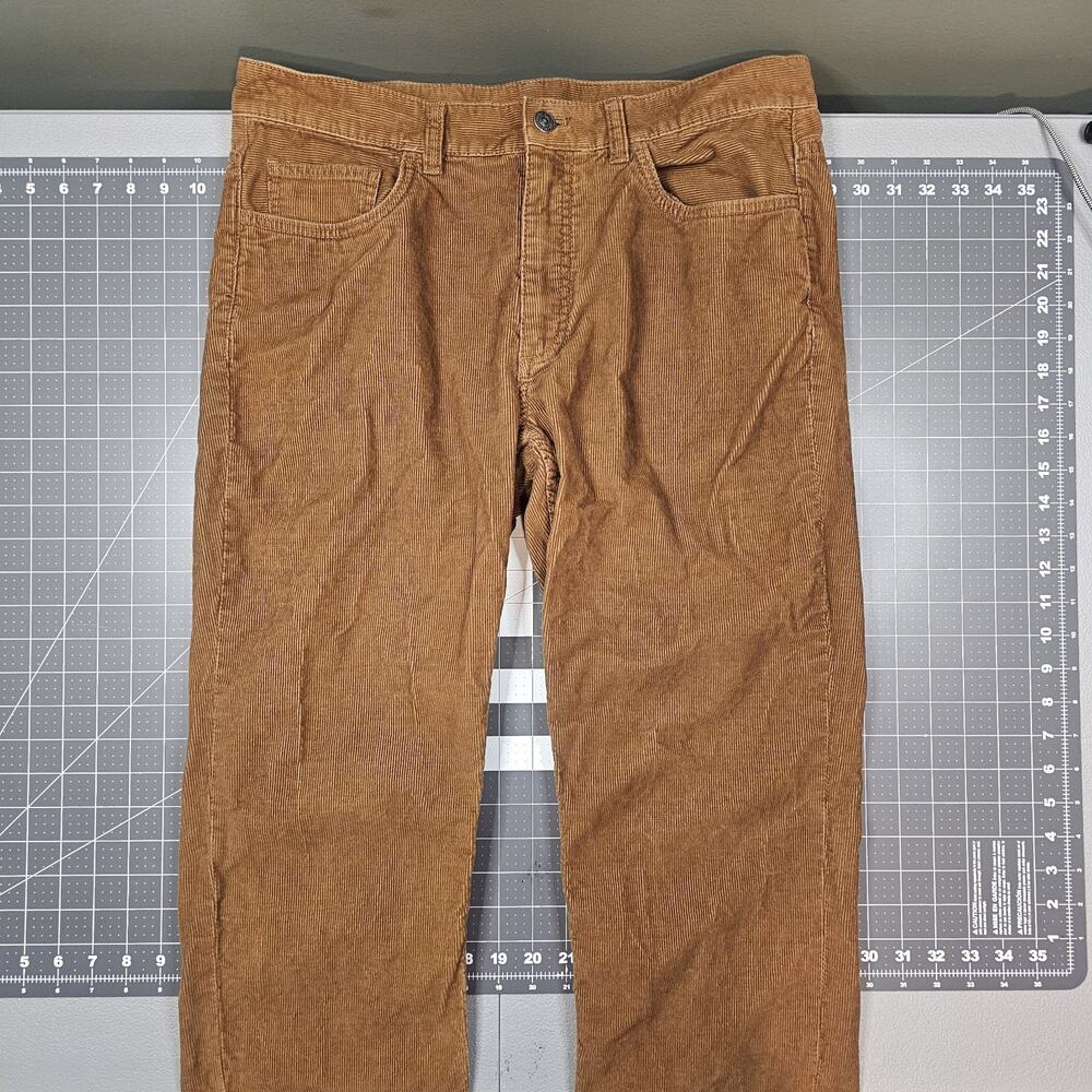 Brooks Brothers Corduroy Pants 34x32 Brown 5Pocket Jean Slim Fit Preppy Workwear